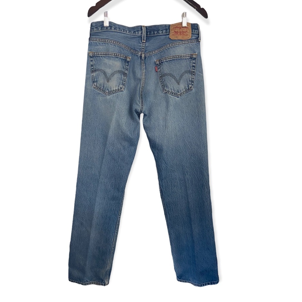 Vintage 501 Levi’s Medium Wash Straight Leg Jeans - Picture 4 of 13